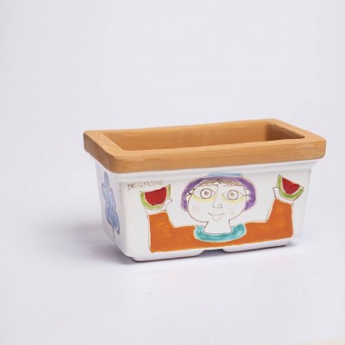 Vaso Ceramica Porta Pianta Folk VSPROM