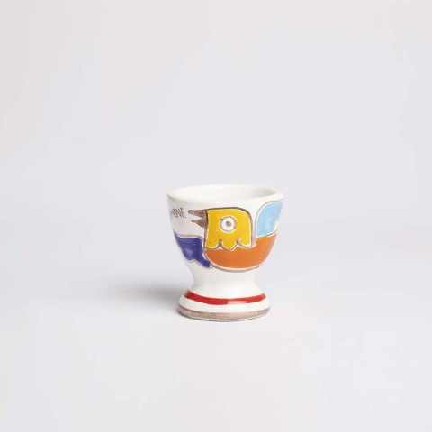 Portauovo Folk Uccello Ceramiche de Simone PU728FK
