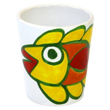 Handmade ceramic Glass Panarea de simone pottery