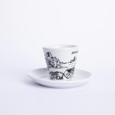 Coffee Cup with Saucer Aci Castello Ceramiche De Simone