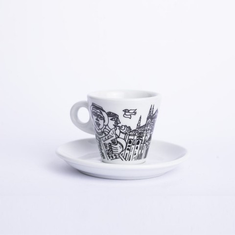 Coffee Cup with Saucer Milano