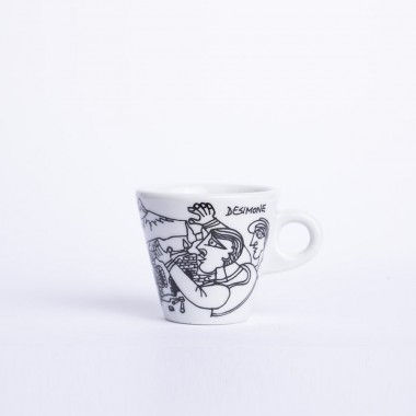 Set Tazzina + Piattino Taormina dipinto a mano