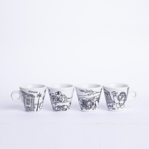 Coffee Cups Sicilian city