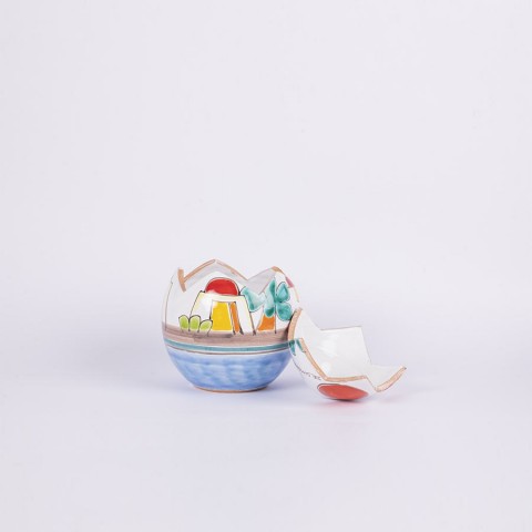 Easter Ceramic Egg Box Dammusi De Simone Pottery
