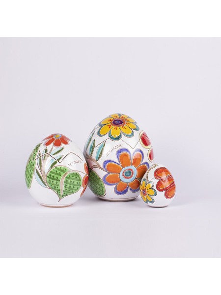 Handmade Floral Easter Egg Box De Simone Pottery