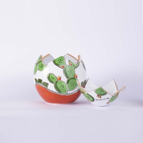 Handmade Easter Ceramic Egg Box Cactus De Simone Pottery