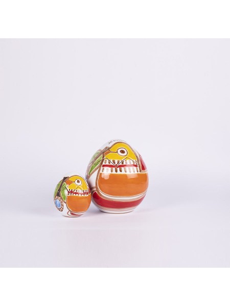 Easter Egg Box Folk Parrot De Simone Pottery