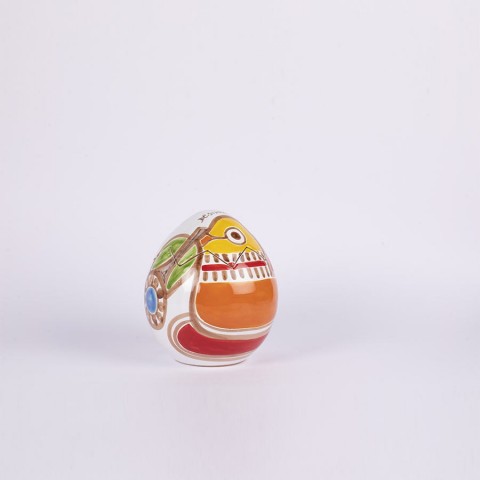 Easter Ceramic Egg Box Folk Parrot De Simone Pottery