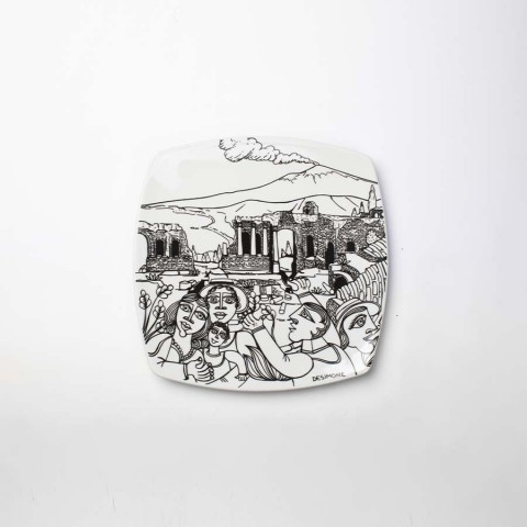 Squared Plate Taormina