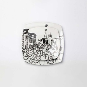 Squared plate Catania