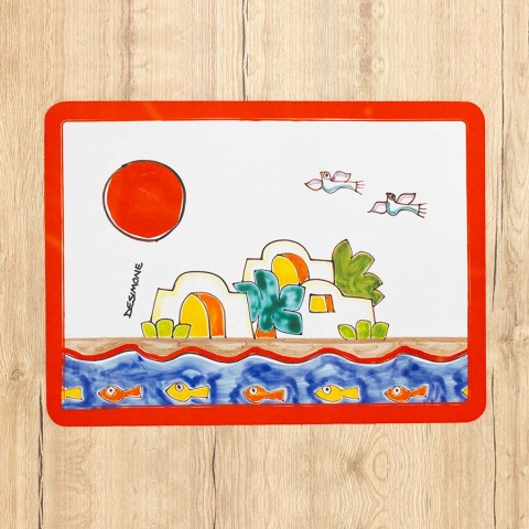sicilian placemat ceramiche de simone mangiallegro dammusi