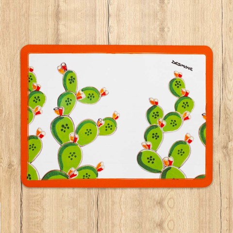 placemat Prickly Pear ceramiche de simone folk