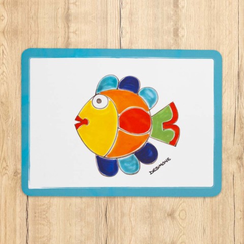 placemat fish ceramiche de simone