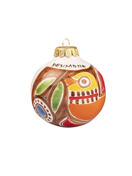 Palla di Natale artigianale Stromboli Ceramiche De Simone