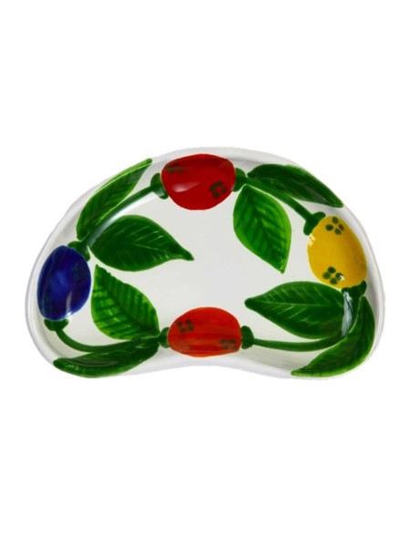 Sicilian handmade Half Moon Tray Elba MZL20EL de simone pottery
