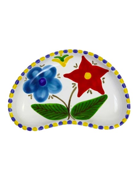 Sicilian handmade Half Moon Tray Lampione MZL20LM de simone pottery
