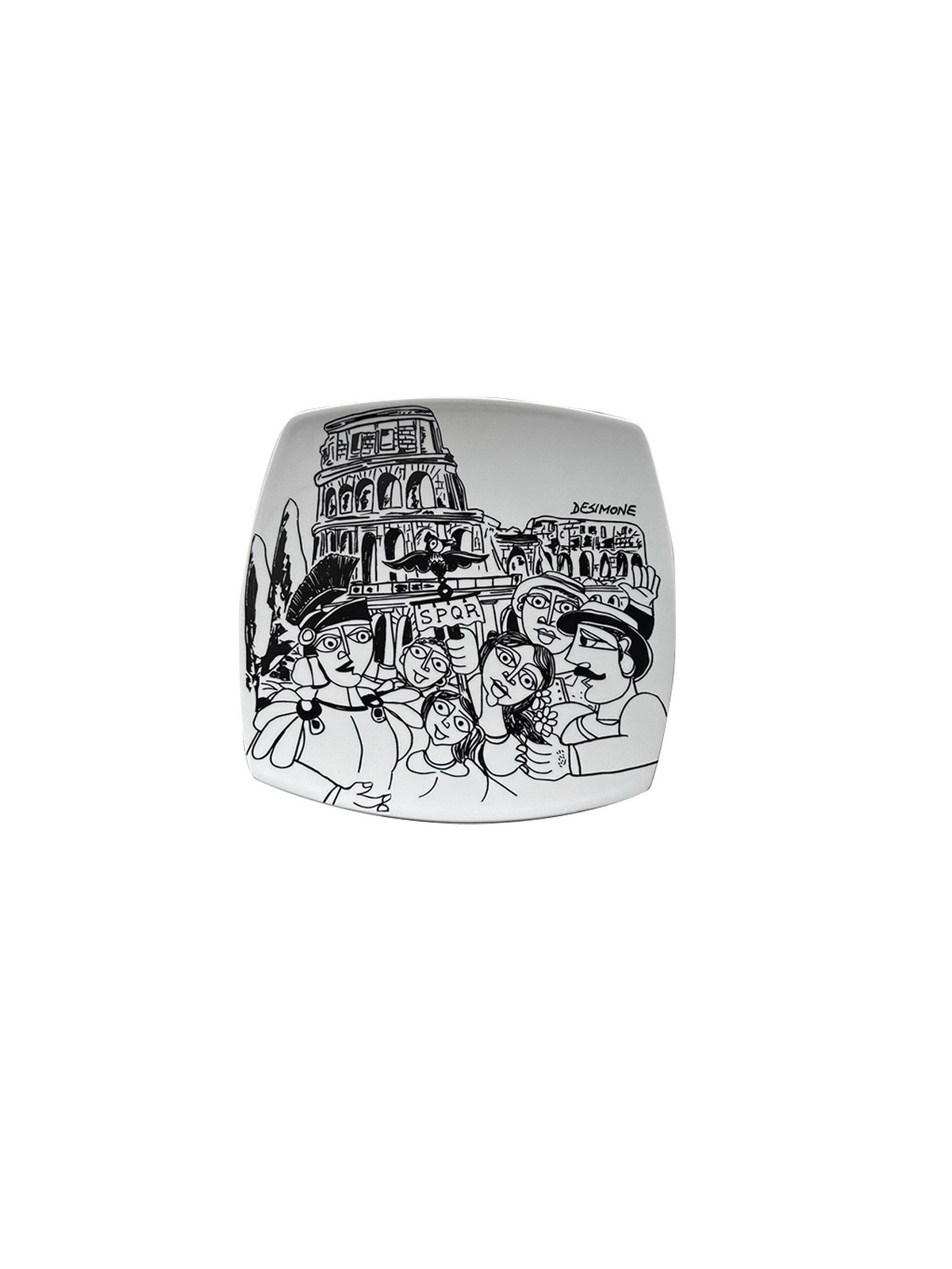 Squared plate Rome