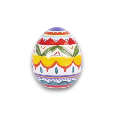 Handmade Ceramic Easter Egg Box Folk Ceramiche De Simone Pottery fantasy1