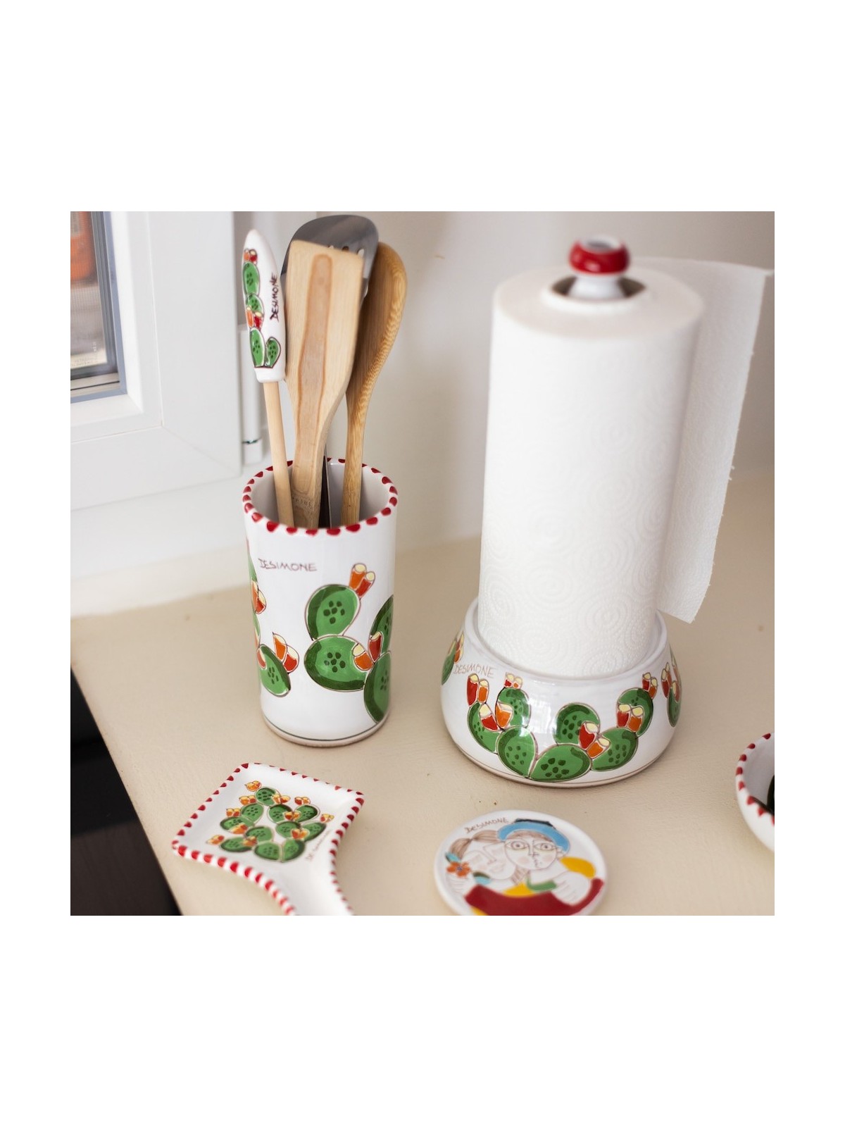 Porta Rotolo Carta Da Cucina Victionary - In Ferro, Design Con Scritta, Nero/Bianco, Ø14.5x33.5cm - Foto 11