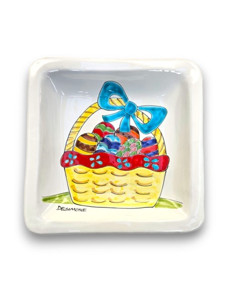 Square Dish 24x24 Easter Basket - Limited Edition de simone pottery