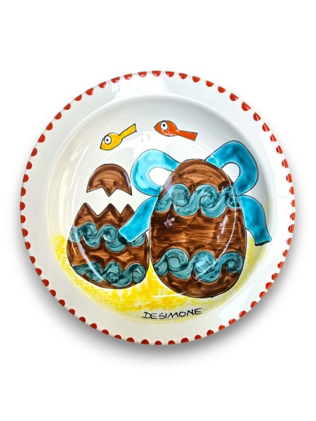 Piatto Piano Tondo 25 cm Pasqua Uova & Pesci - Edizione Limitata