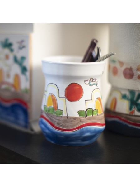 Scolaposate realizzato a mano ceramiche de simone Dammusi SCP5DA