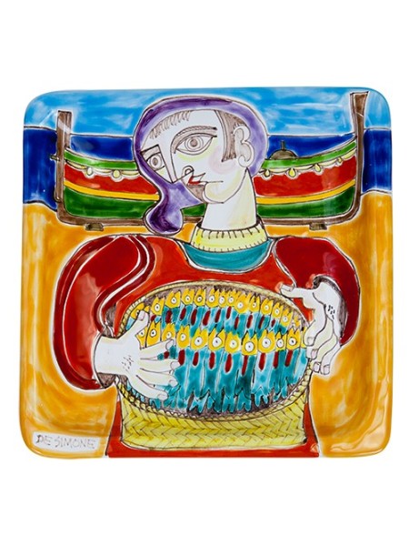 Squared Plate 24x24 DS 05 Fisherman