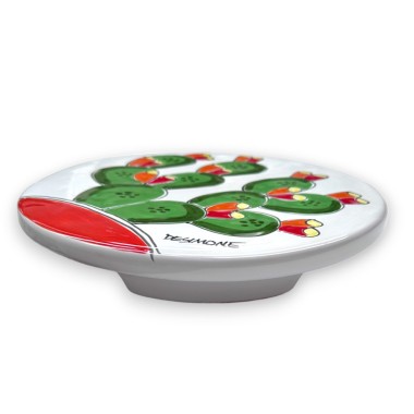 siciian handmade sub-pan Trivet Prickly Pears