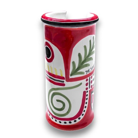 sicilian handmade Glass Holder Marettimo de simone pottery