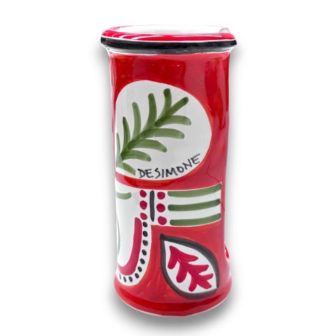 Portabicchieri artigianale mangiallegro Marettimo ceramiche de simone