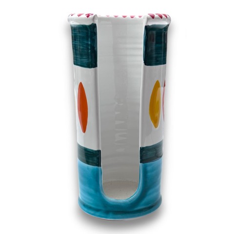 Portabicchieri artigianale mangiallegro Segesta ceramiche de simone