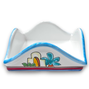 Portatovaglioli Dammusi artigianale ceramiche de simone