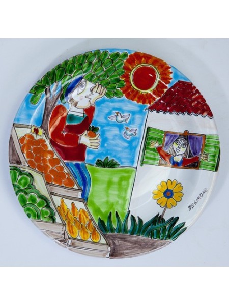 Circular Plate DS 25 cm PT25DS-14 Greengrocer