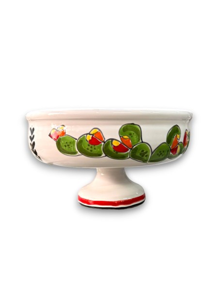 Sicilian handmade Ceramic Centrepiece Lift Prickly Pear de simone pottery