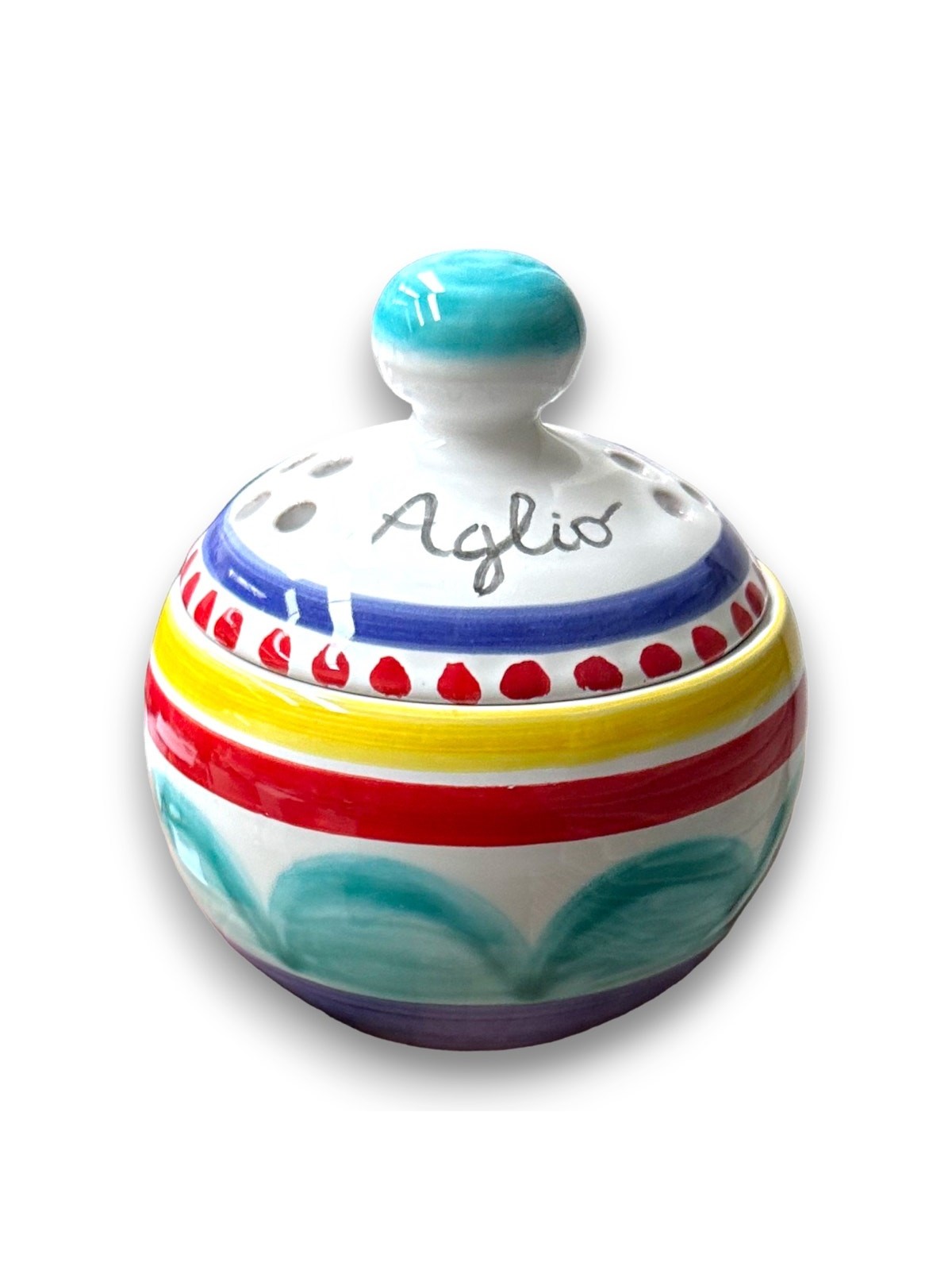 Garlic container with lid Alicudi