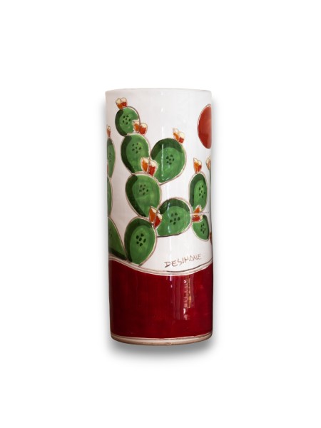 Sicilian handmade ceramic Wine Cooler Prickly Pears