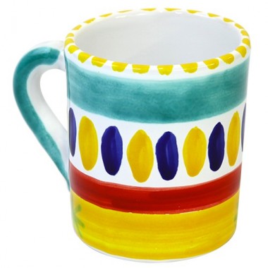Tazza Mug Ceramiche De Simone decorata a mano Lipari