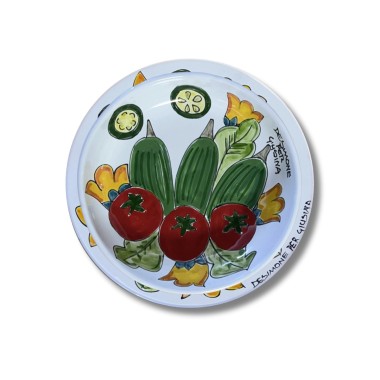 Piatto artigianale siciliano De Simone per Giusina in Cucina Magica Estate