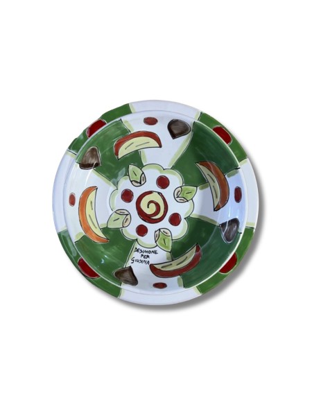 Sicilian handmade plate Plate De Simone Giusina Cassata to Love