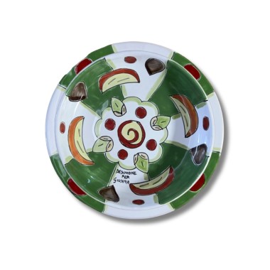 Sicilian handmade plate Plate De Simone Giusina Cassata to Love