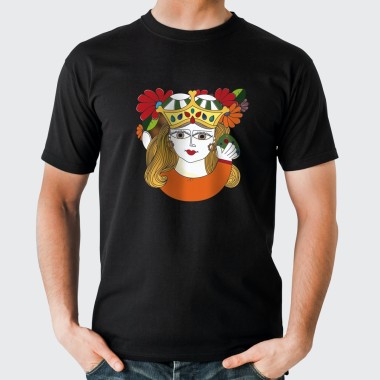 T-shirt cotone unisex Ceramiche De Simone per Giusina Regina Gialla