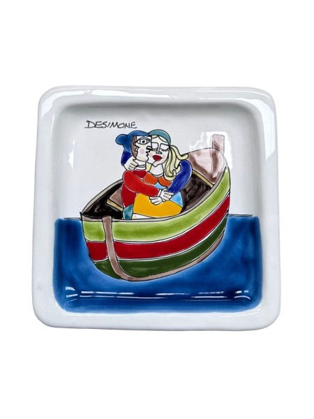 Squared Plate Lovers on Boat