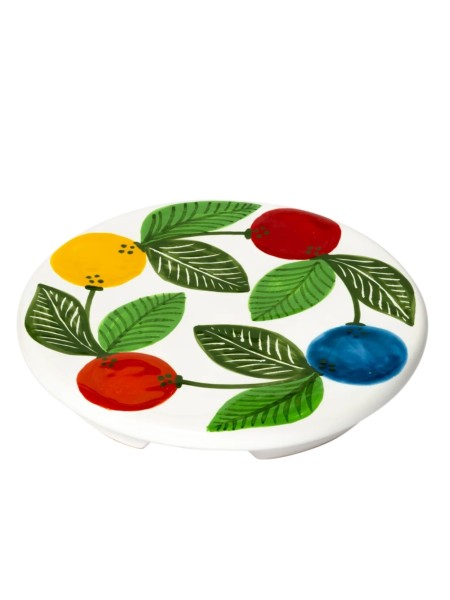 Sicilian ceramic handmade trivet Elba de simone pottery