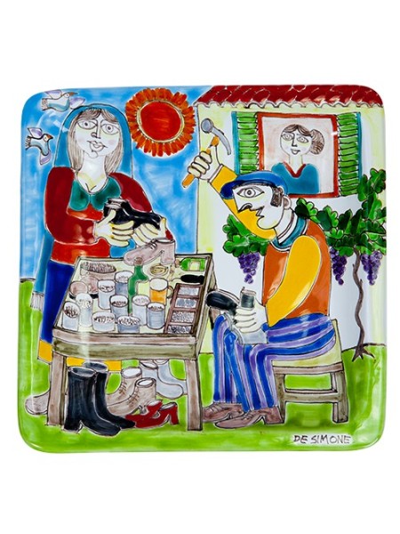 Piatto Quadrato 24x24 DS 18 Calzolaio