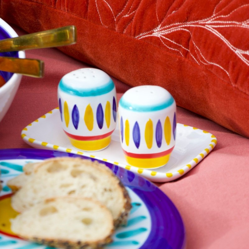 Set Sale Pepe dipinto a mano Lipari Ceramiche De Simone
