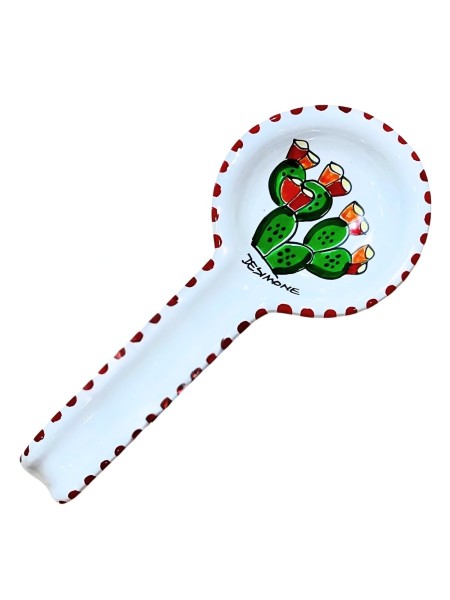 Round spoon rest Folk Prickly Pear