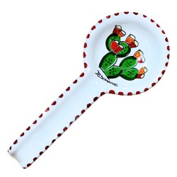 Round spoon rest Folk Prickly Pear