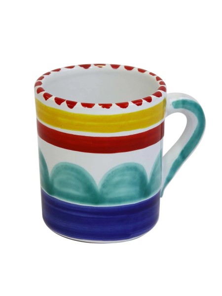 Handmade sicilian ceramic Mug Alicudi De Simone Pottery