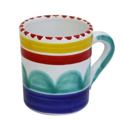 Handmade sicilian ceramic Mug Alicudi De Simone Pottery