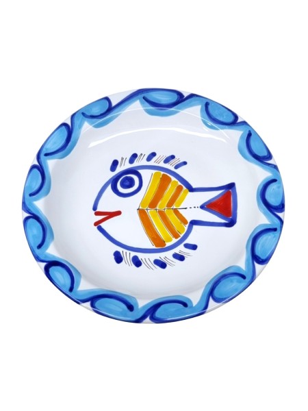Handmade sicilian ceramic Round Plate Levante PTLV
